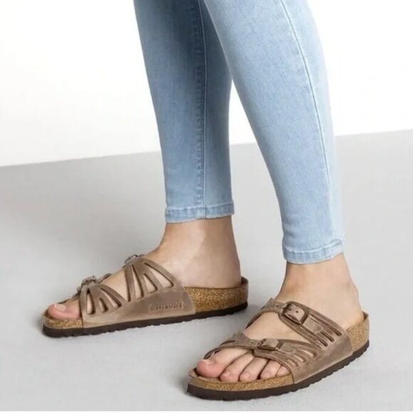 Birkenstock Granada Tan Sandals - Picture 1 of 10